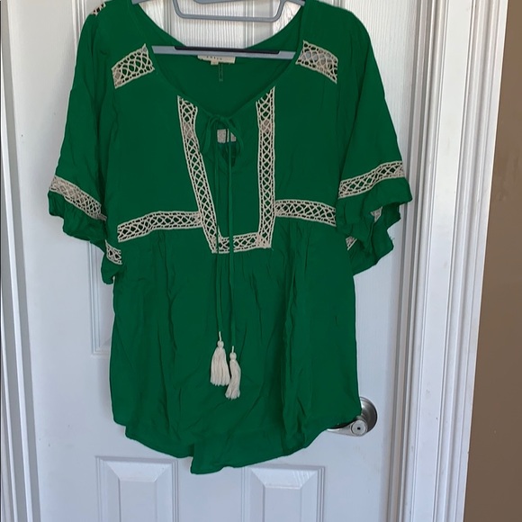 entro Tops - Ladies Entro Boutique Top Small Green Like New
